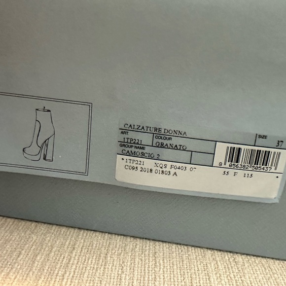 Prada Maroon Platform Booties - Picture 8 of 8